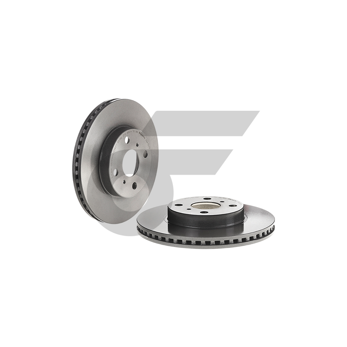 BREMBO จานเบรคหน้า VIOS 1.5 E J ปี07-ON, YARIS 1.2 ปี07-13 |255MM. 5รู