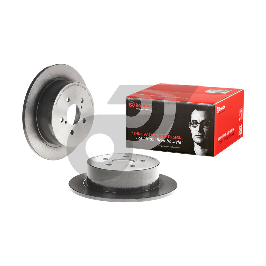 BREMBO จานเบรคหลัง FORESTER SF SG, LEGACY BL BP BR BM 2.0 2.5, OUTBACK, IMPREZA GH7 2.0R GJ7 2.0 ปี '97-ON, '08-ON |274MM. 5รู