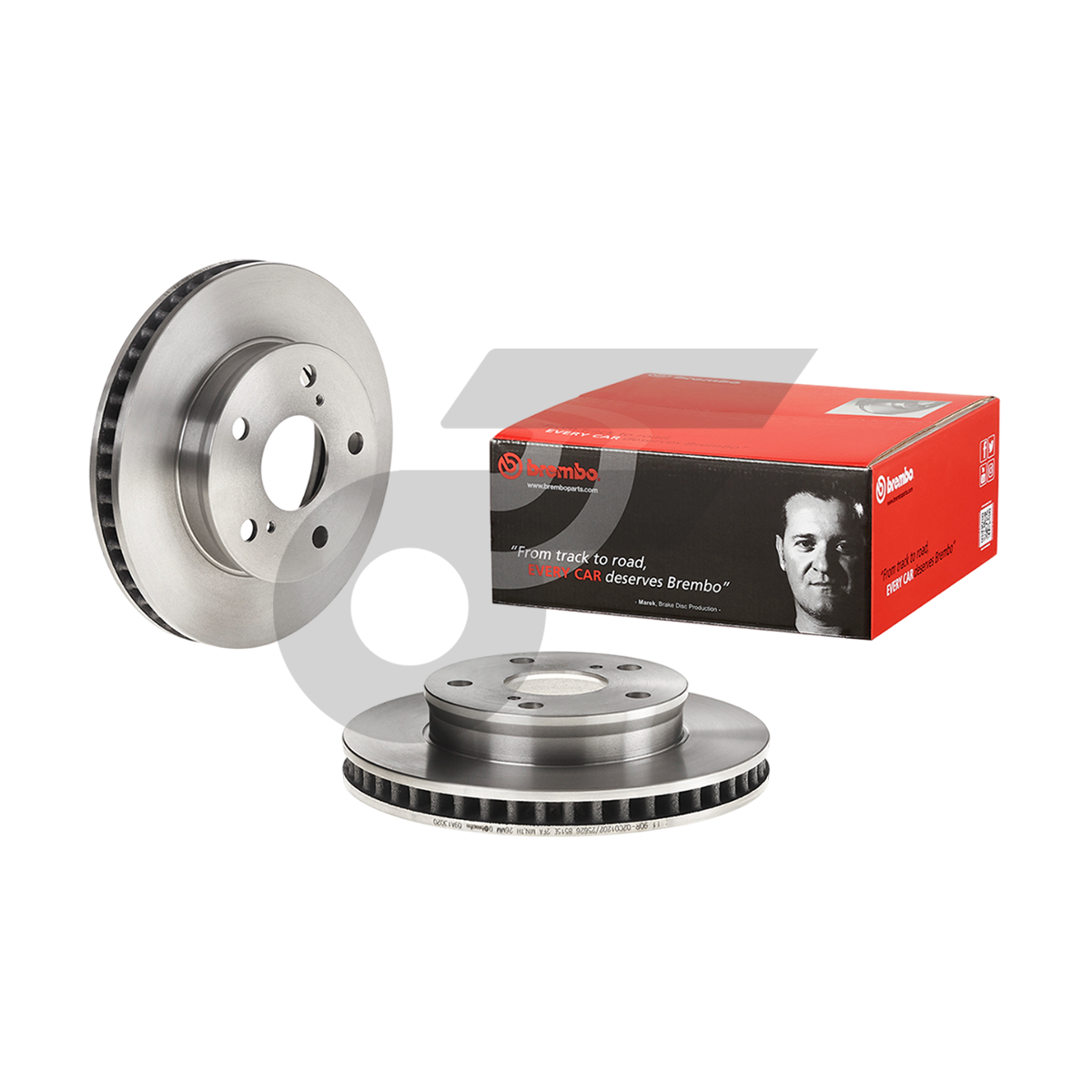 BREMBO จานเบรคหน้า VIGO 2WD ปี04-08 |255MM. 6รู