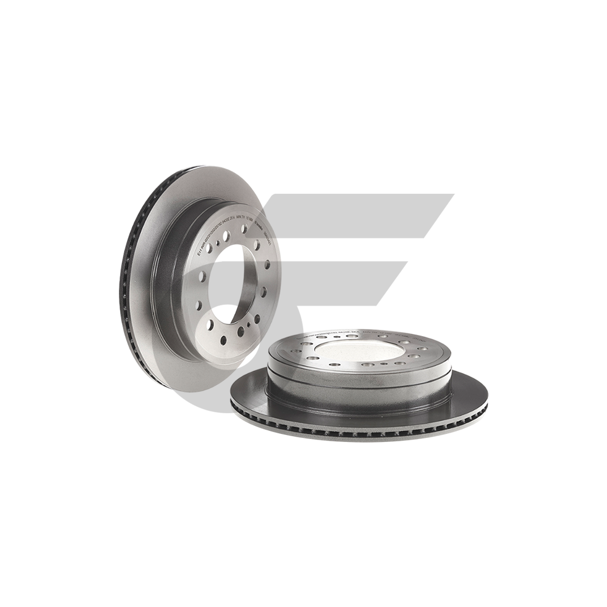 BREMBO จานเบรคหลัง FORTUNER 2WD 4WD 2.4 2.8 CENTER HUB 108 MM ปี15-ON, LAND PRADO KDJ12 GRJ13 CENTER HUB 108 MM ปี02-10 |312MM. 6รู
