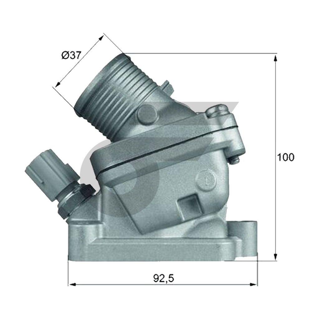 MAHLE ชุดเสื้อวาล์วน้ำ VOLVO TRUCKS D5244 / S80 2.4 D5 XC60 | 90องศา