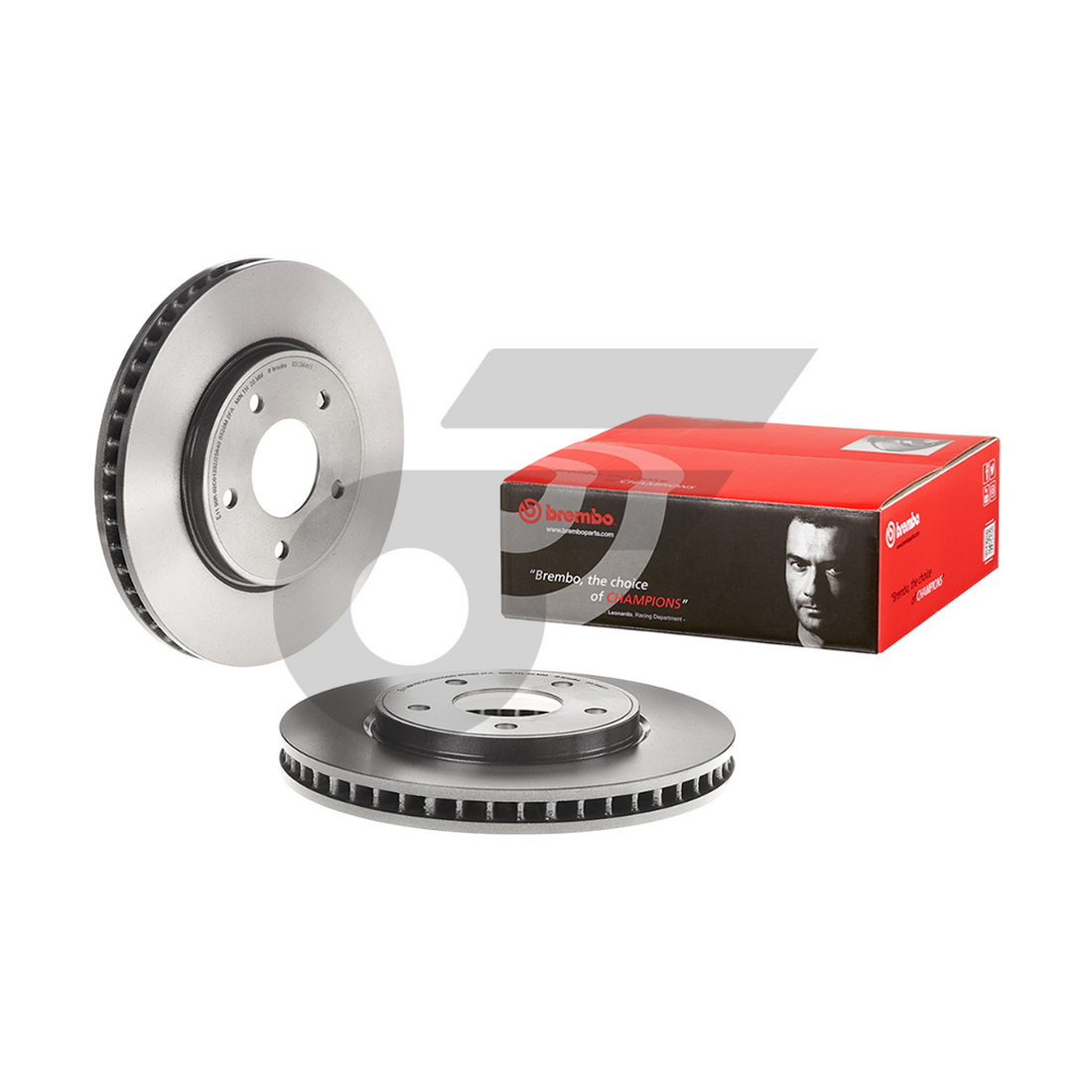 BREMBO จานเบรคหน้า LEAF ZE1 ปี19 ปี19-ON |283MM. 5รู