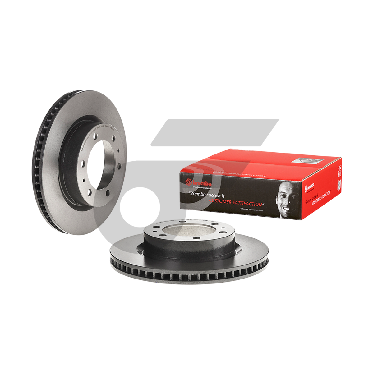 BREMBO จานเบรคหน้า REVO PRERUNNER 2WD 4WD, VIGO 4WD, FORTUNER SMART ปี15-ON |319MM. 5รู