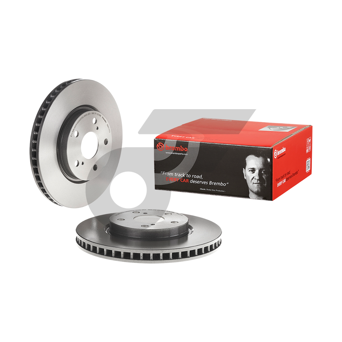 BREMBO จานเบรคหน้า IS250 2.5 HC ปี05-12, IS300H 2.5 HC ปี13-ON |296MM. 5รู