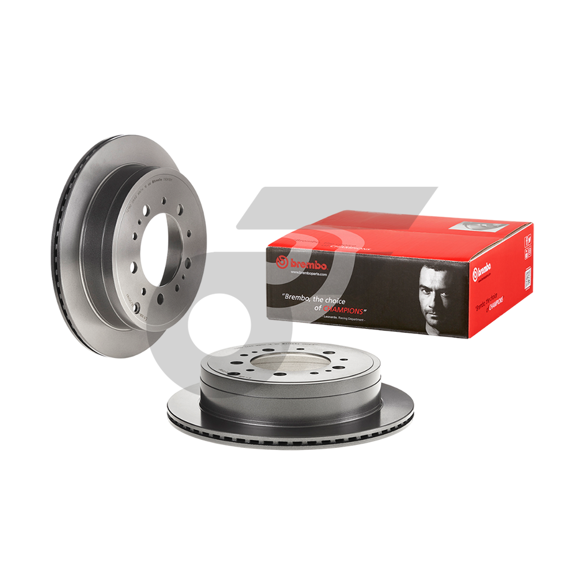 BREMBO จานเบรคหลัง LAND CRUISER 200 4.5D 4.6 4.7 V8 ปี07-ON, LX570 URJ201 |345MM. 5รู