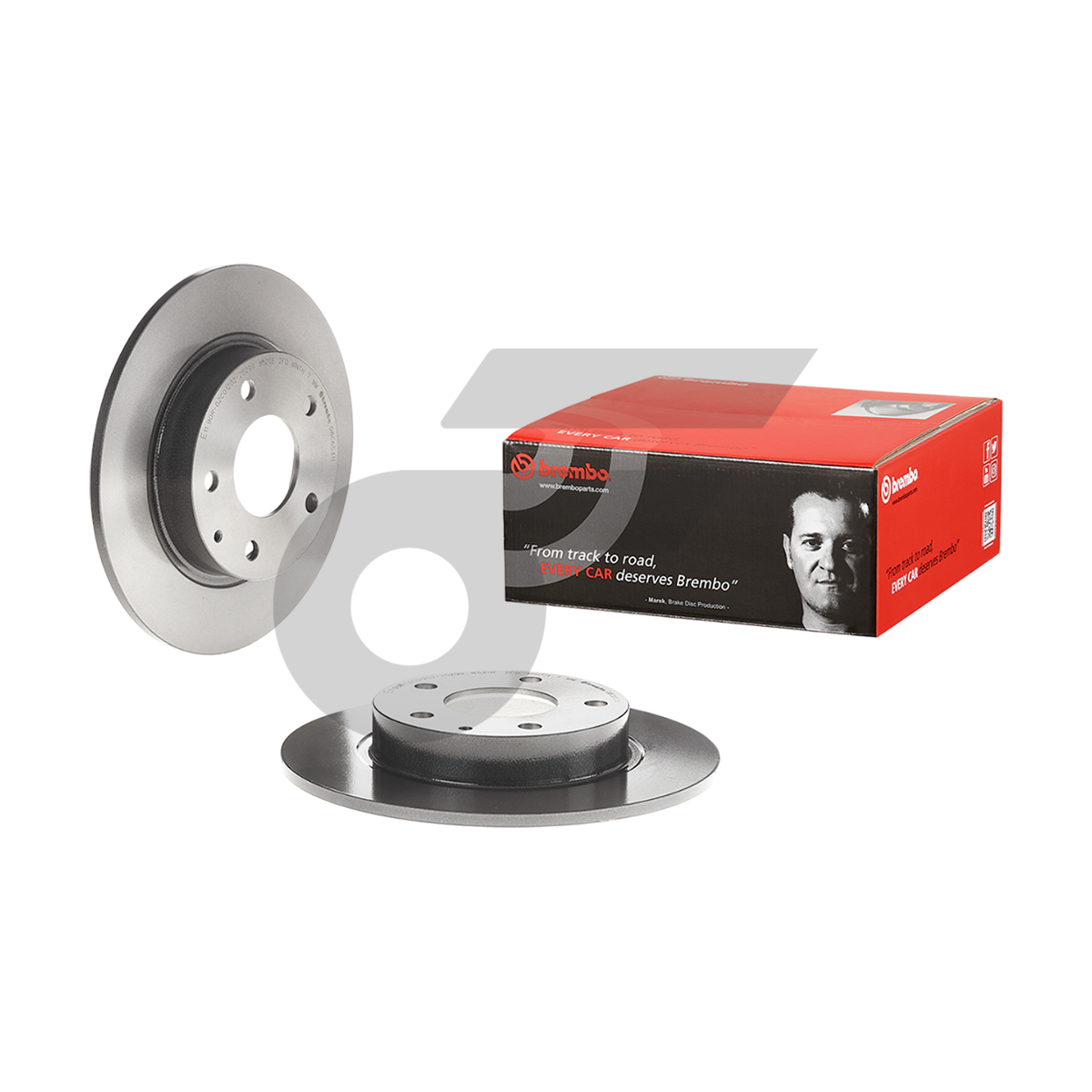 BREMBO จานเบรคหลัง MAZDA 3 SKY BM BN 2.0 ปี14-ON |265MM. 0รู